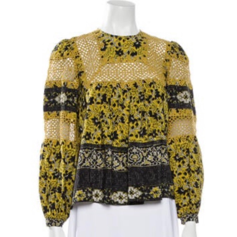 Sea New York Silk Floral Blouse XS